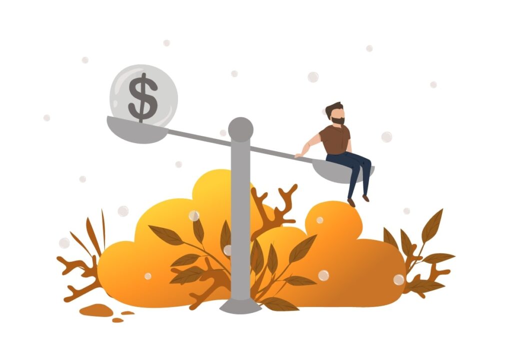 Illustration der viser prisforskel