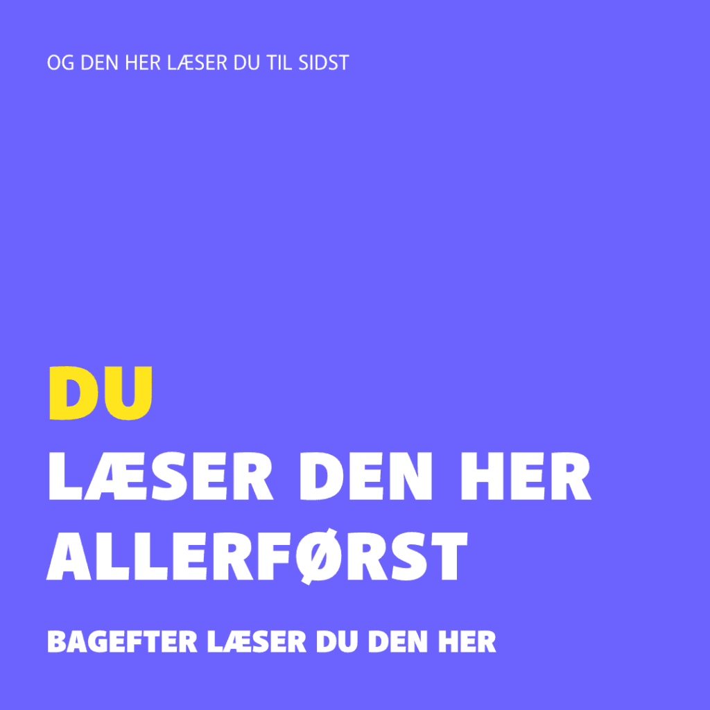 Illustration af læse rækkefølge