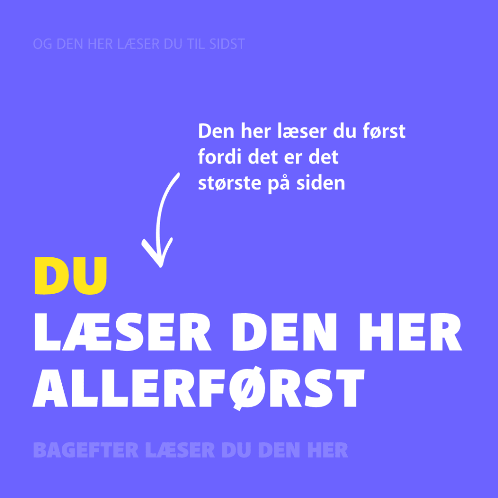 Illustration af læse rækkefølge med forklaring